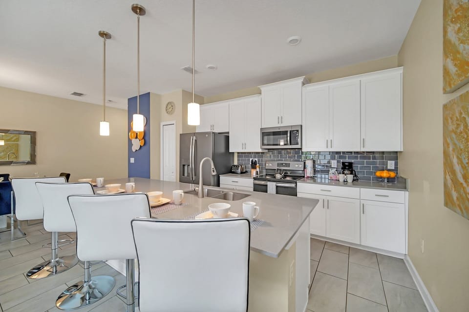 This fully-equipped kitchen can help you make your own home-cooked meal and show off your knife skills.