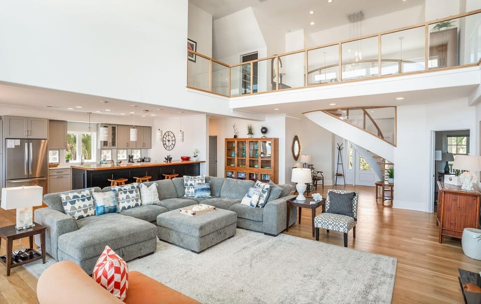 House, Multiple Beds, Kitchen, Ocean View | Living area