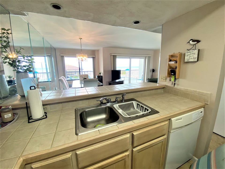 Enjoy entertaining in this kitchen or just enjoy the view while you work.  