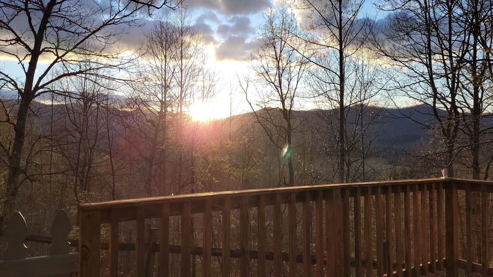 Gorgeous mountain sunrise