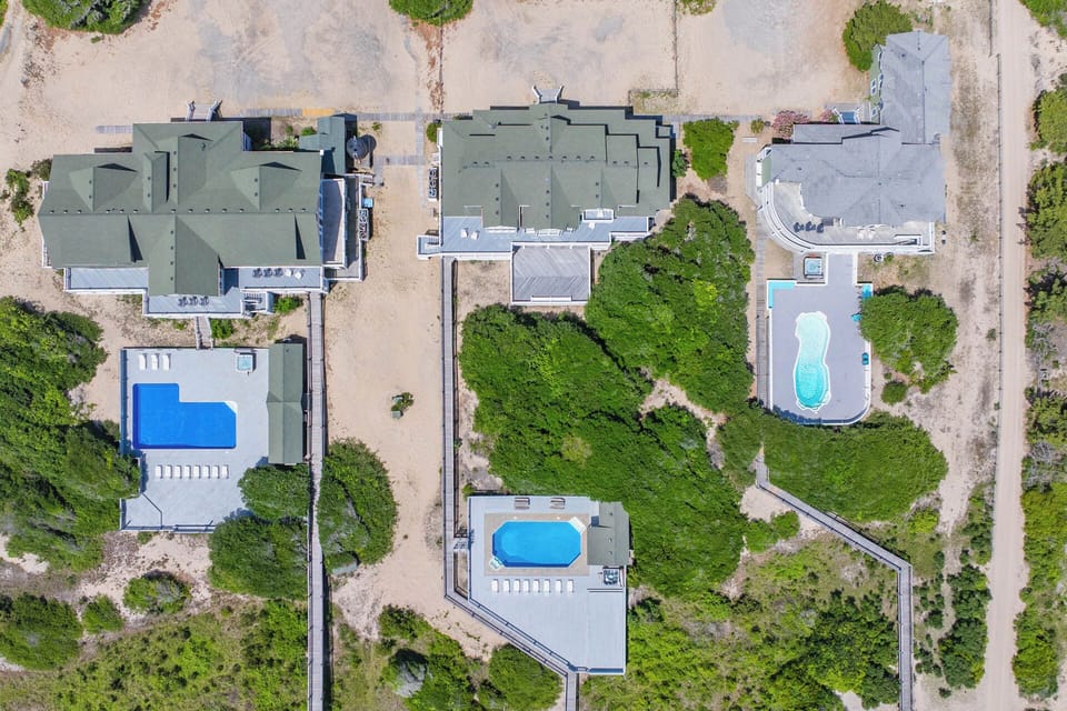 Oceanfront Ceremony View — Direct Beach Access at Three Authors | Corolla 4x4, Outer Banks