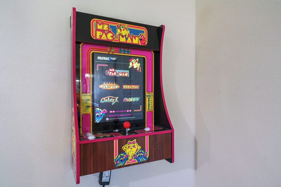 Enjoy some Ms. Pacman and Galaga!
