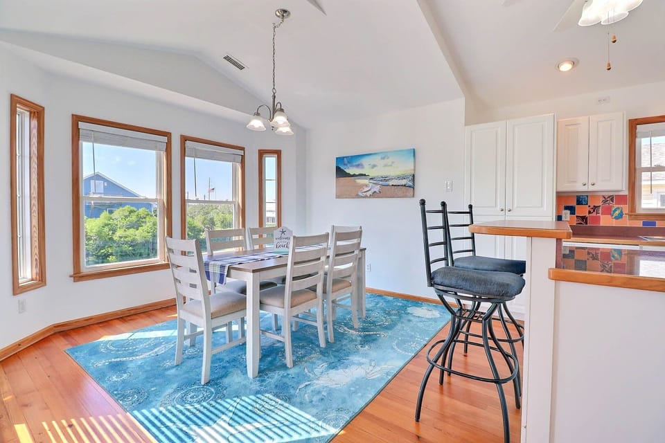 The adjacent Dining Area is a dream for meals as a family.