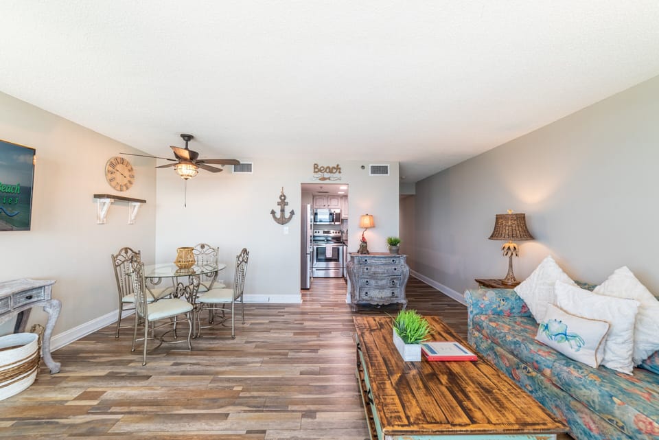 The open floor plan is great for entertaining
