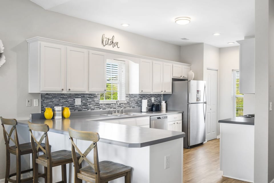 Full Kitchen with Bar Seating
