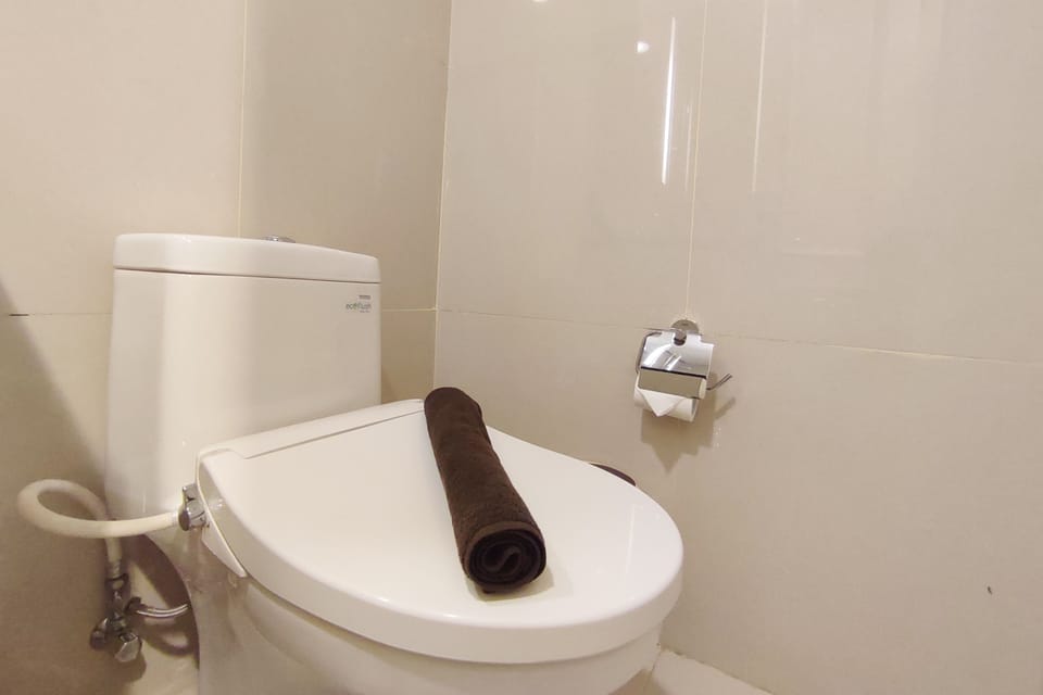 Shower, free toiletries, towels