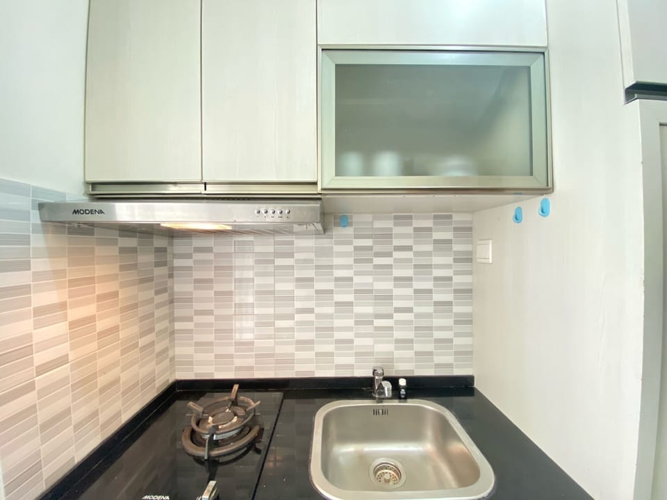 Fridge, stovetop, cookware/dishes/utensils