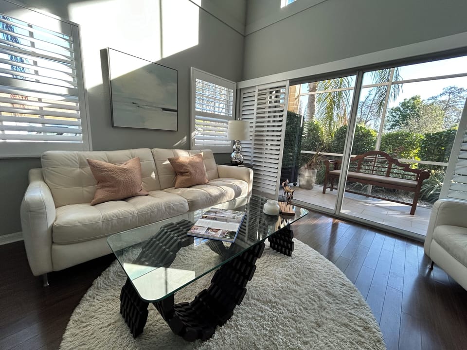 Dramatic ceiling height delivers an open, light-filled atmosphere