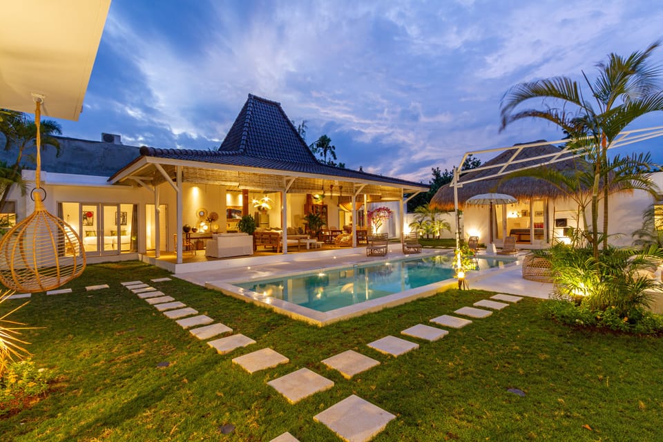 View of the villa’s outside space