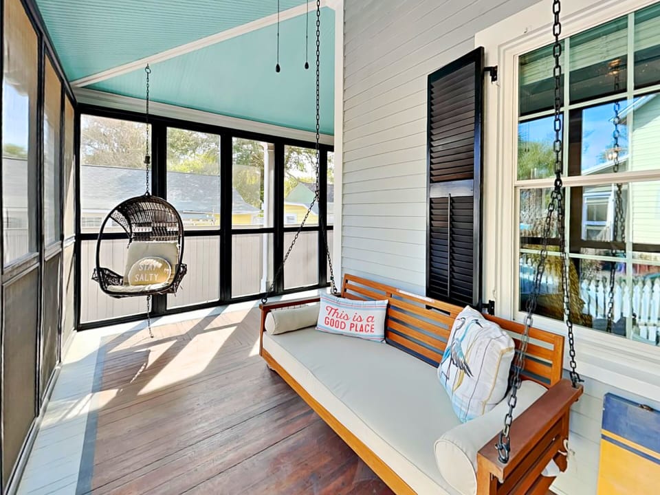 Wraparound Screened Porch w. Multiple Places to Unwind + Relax