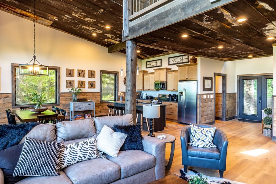 Our open floor plan gives everyone space while still being together.