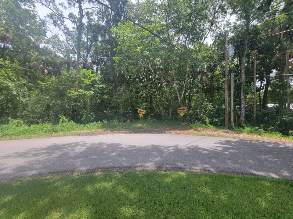 Across the street there are no houses