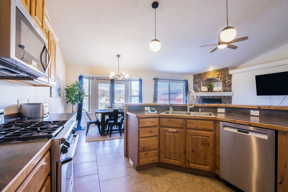 Kitchen view.