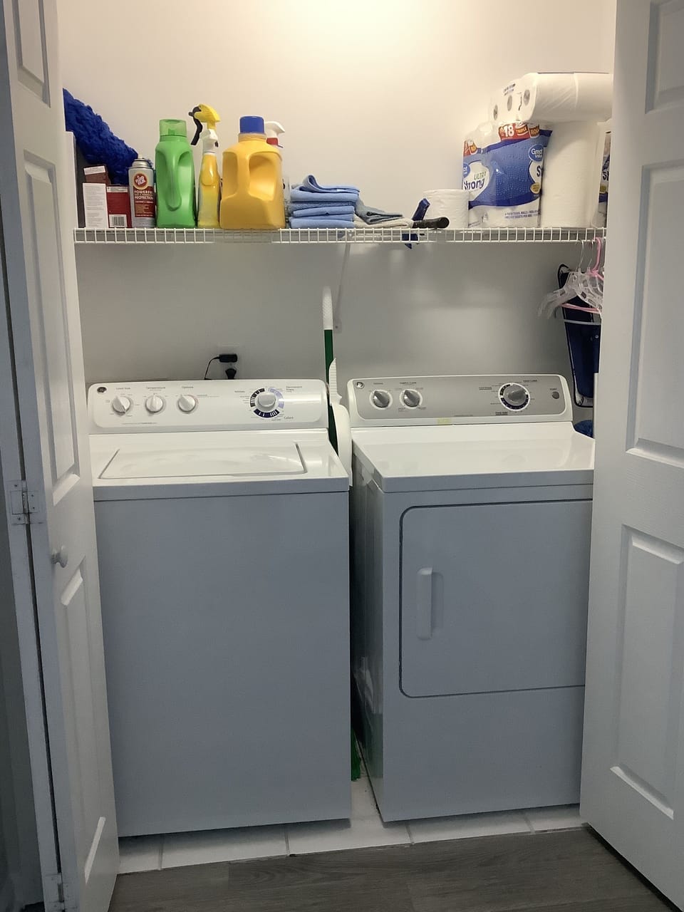 Laundry with full size washer and dryer