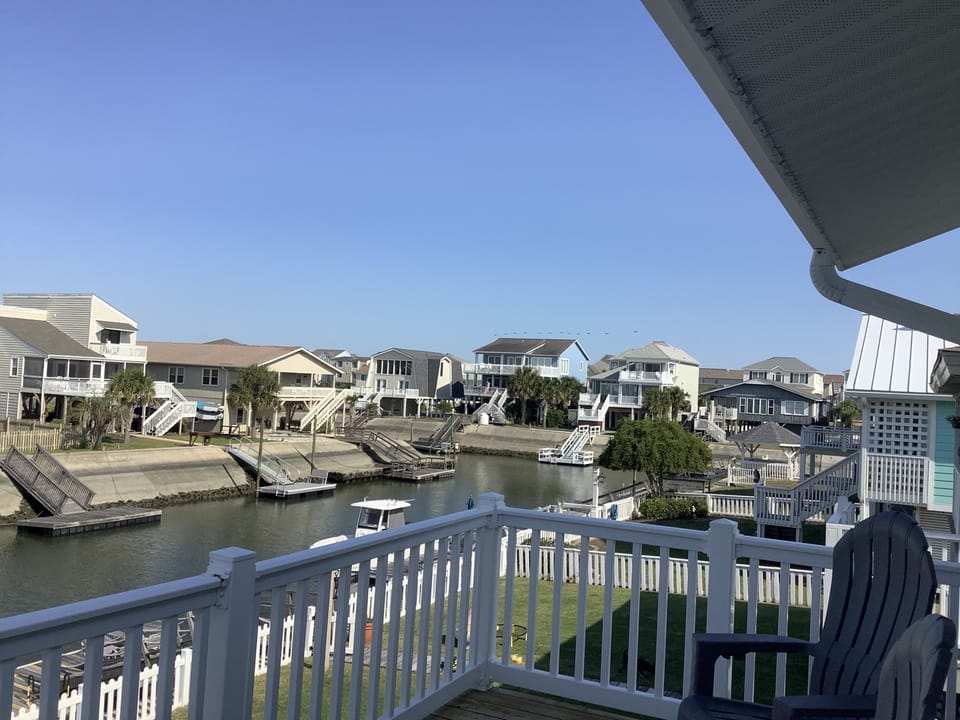Canal view toward beach access