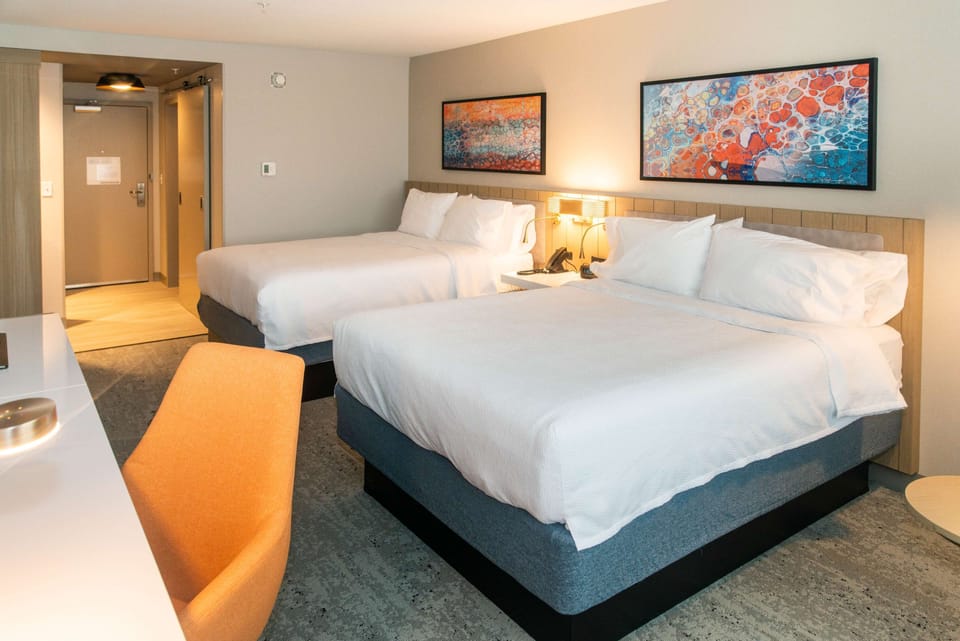 Room, 2 Queen Beds | In-room safe, bed sheets