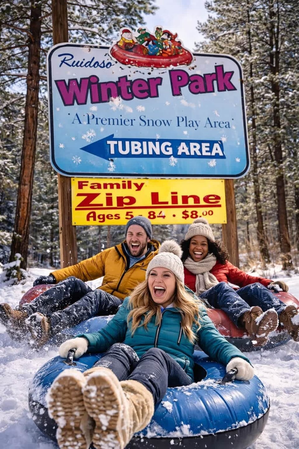 Tubing, snow and lots of fun!
