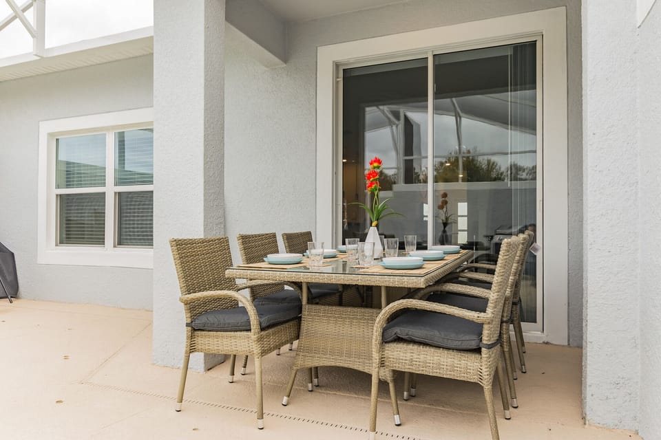Patio dining table