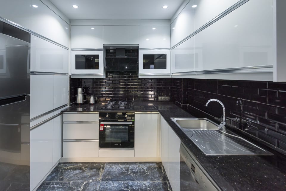 Luxury Villa, Multiple Beds, Jetted Tub, Pool View | Private kitchen | Fridge, oven, stovetop, dishwasher