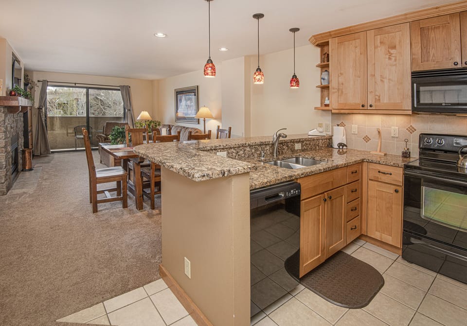 Fully stocked kitchen