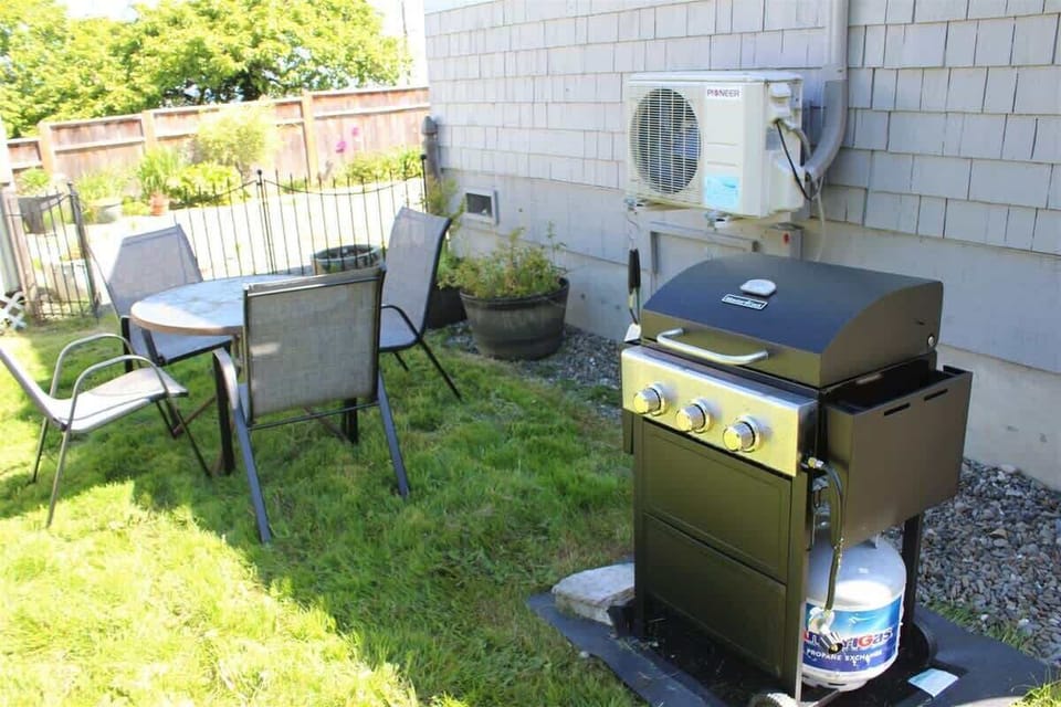 Grill in back
