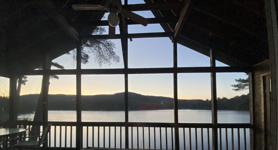 View from screened porch