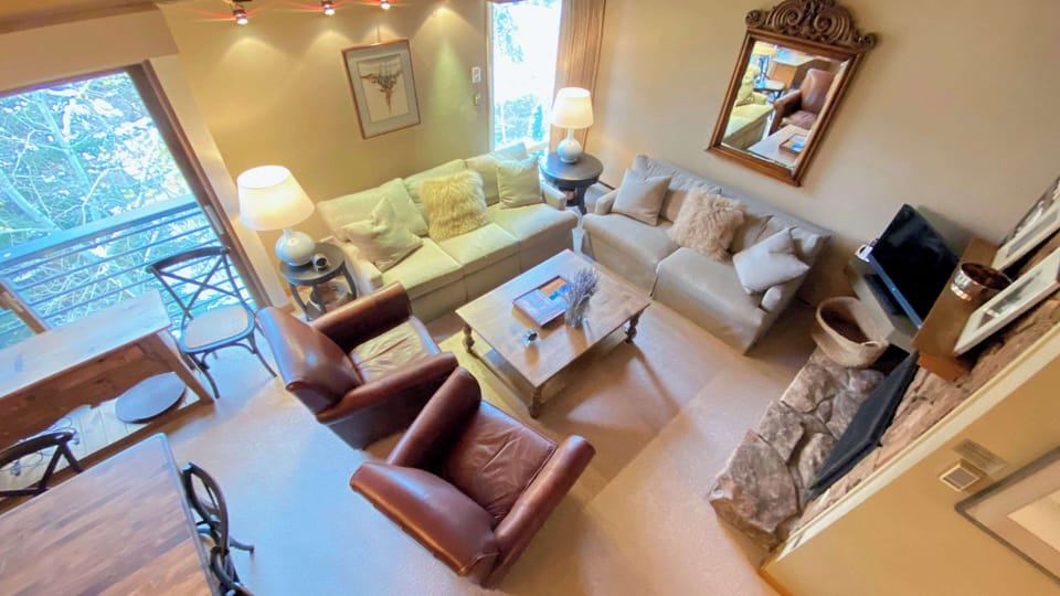 Living area view from loft