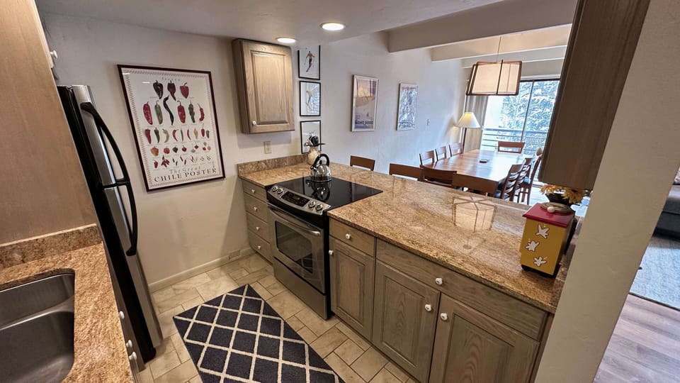 Kitchen view from the entryway