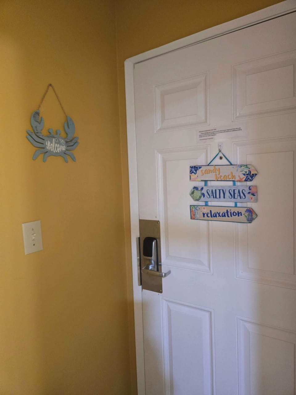 Inside front door