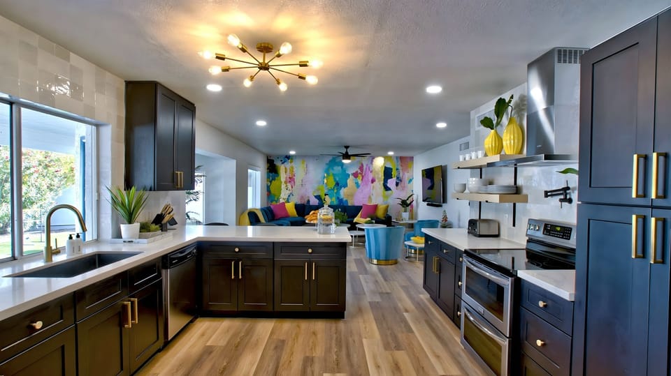 Fully-equipped kitchen makes preparing a gourmet meal easy