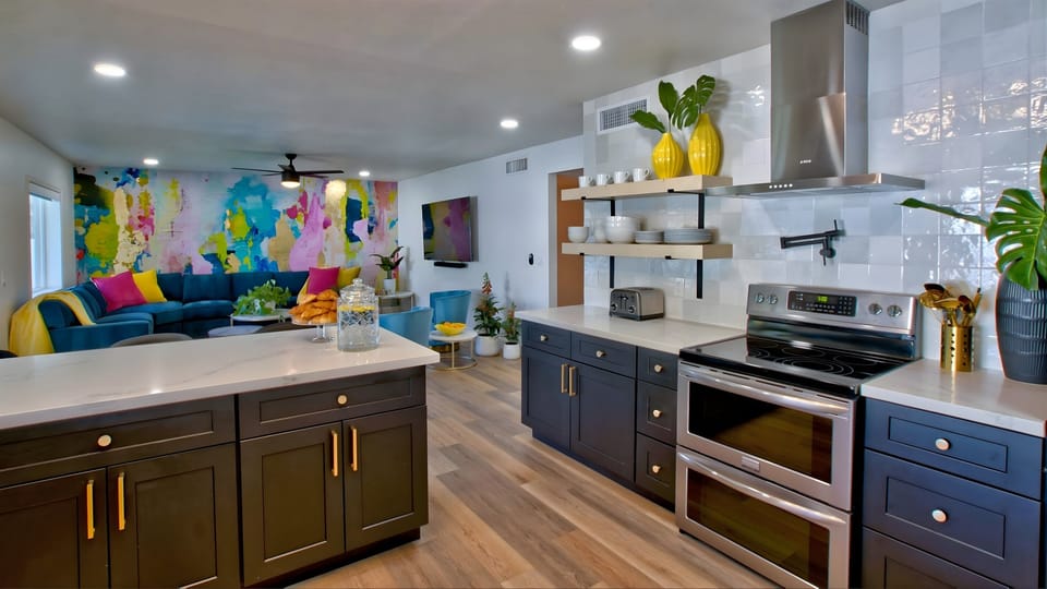 Fully-equipped kitchen makes preparing a gourmet meal easy