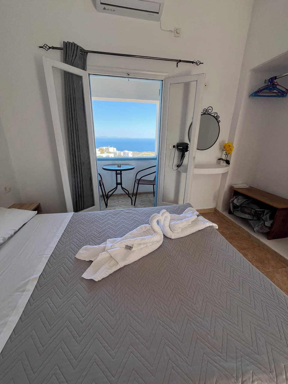 Studio, Balcony, Sea View | Laptop workspace, blackout drapes, free WiFi, bed sheets