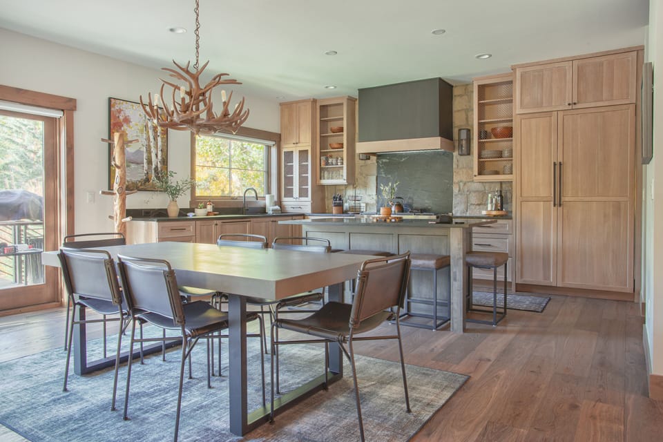 A chefs kitchen featuring all Wolfe appliances. 