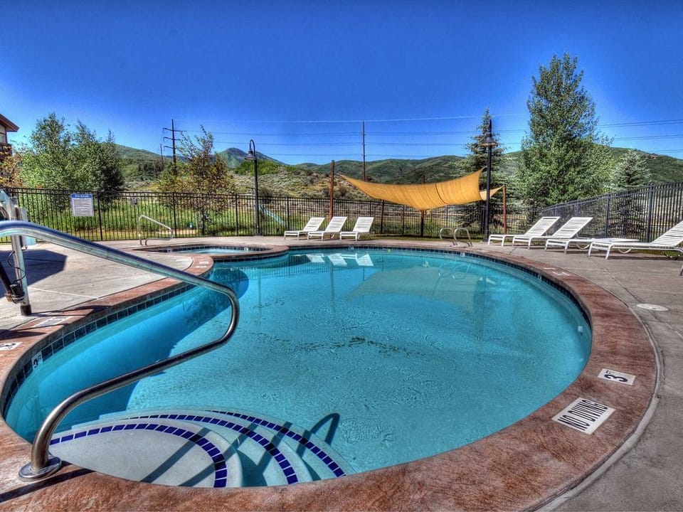 Outdoor pool is heated and open seasonally