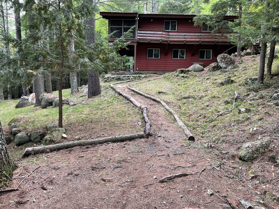 Parking at the house, can fit several cars