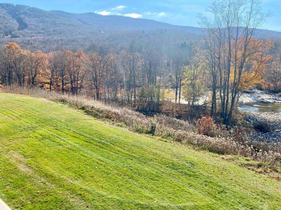 Gorgeous view of Loon Mtn and Pemi River from our Private balcony