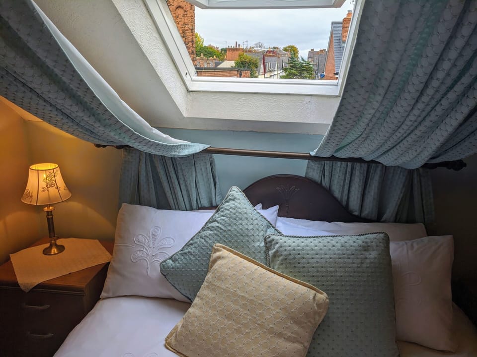 Small Double Room with Private External Bathroom  | Premium bedding, down comforters, individually decorated