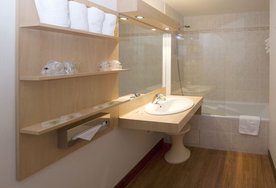 Free toiletries, hair dryer, towels