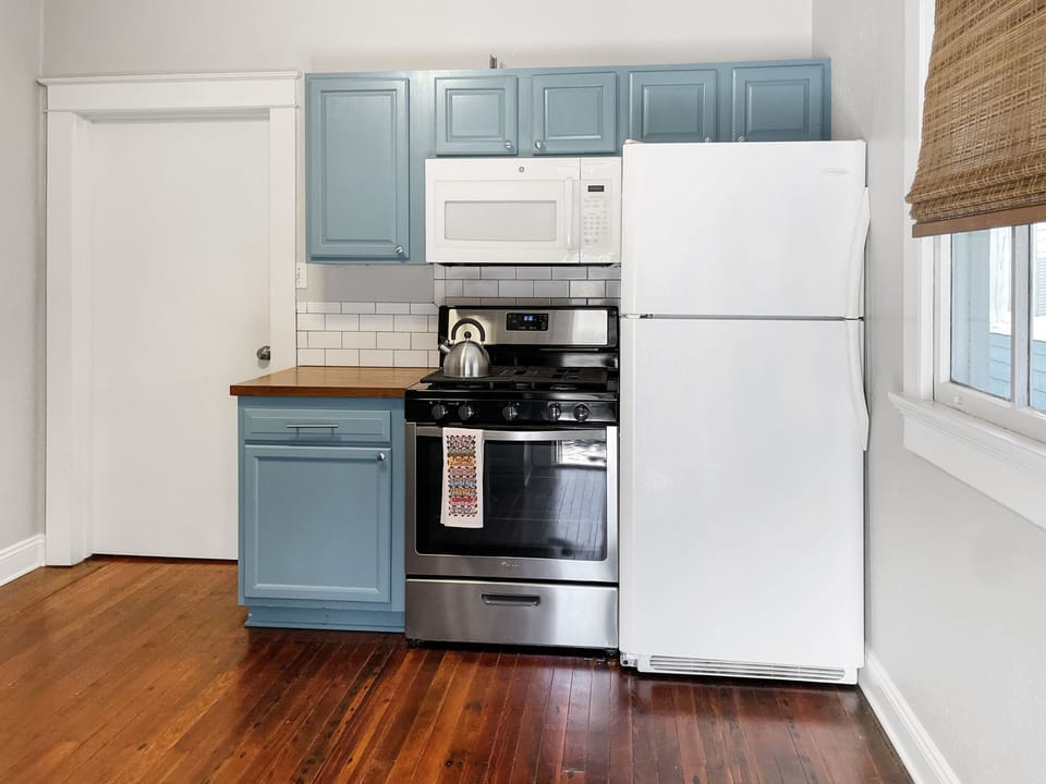 Full Size Fridge and Gas Stove