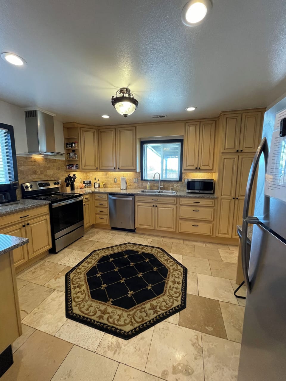 View of the kitchen from the dining room