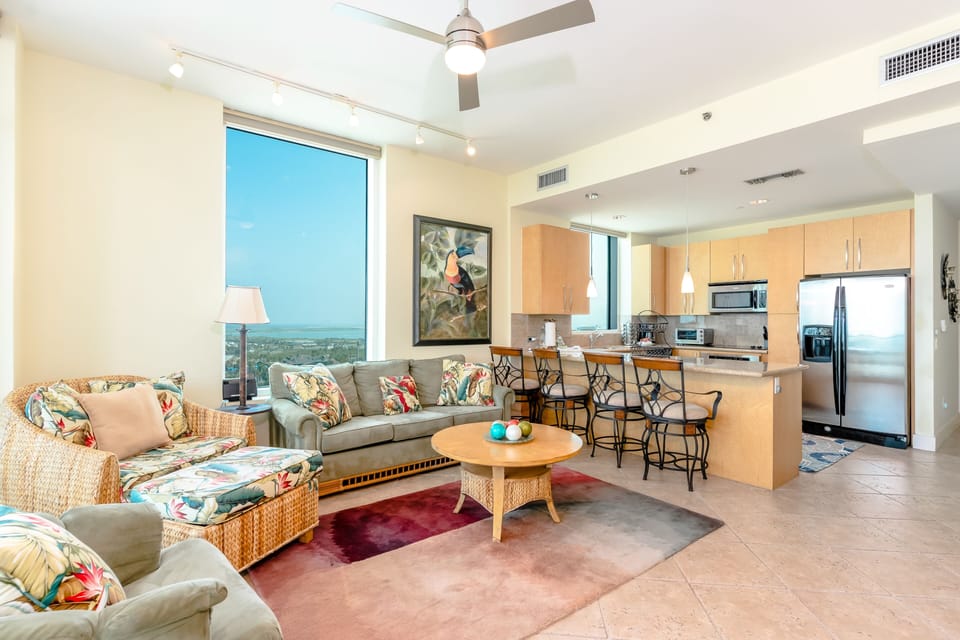 Our open concept living and kitchen areas promise a breathtaking view from every seat!