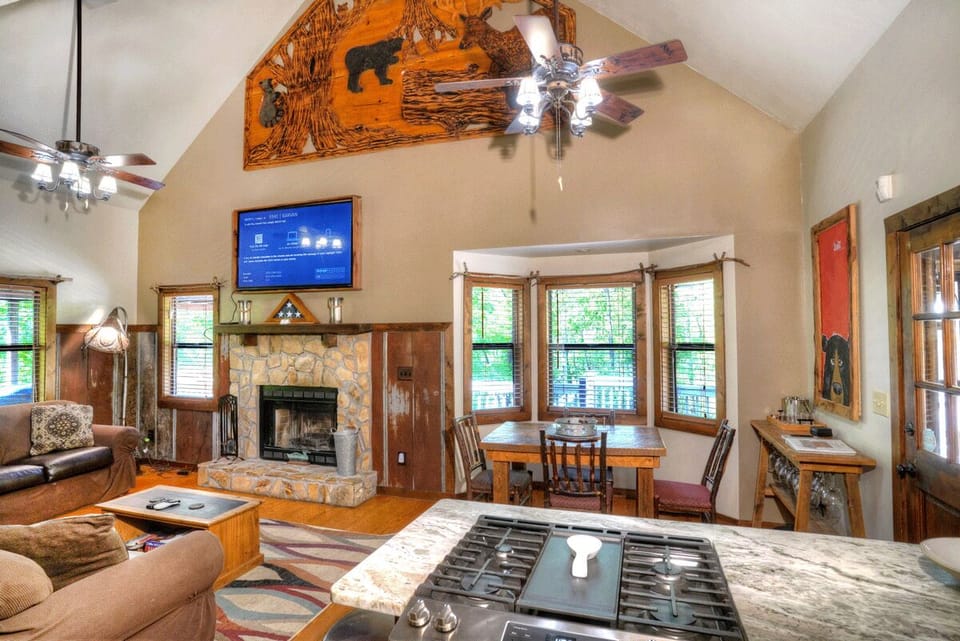 Living Room with Gas Fireplace