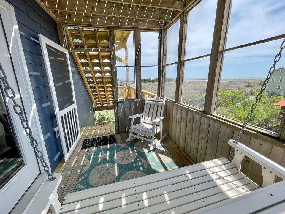 Screened Porch Off Dining Area, Second Floor