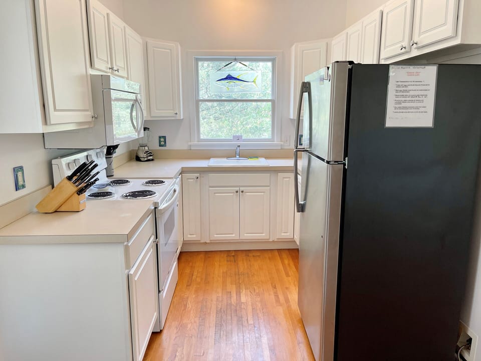 Kitchen, First Floor with Deck Access