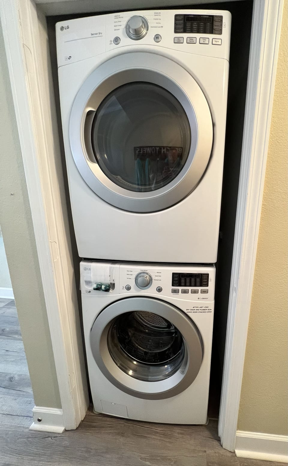Large washer and dryer