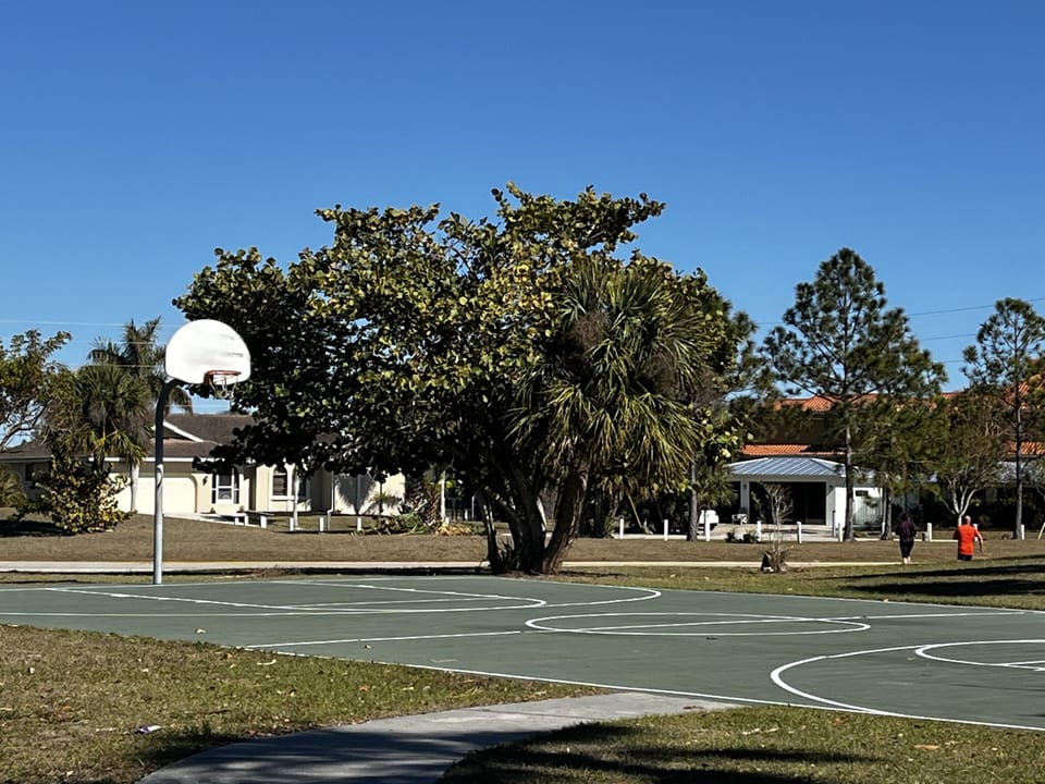 Basketball court just 2 blocks from home!