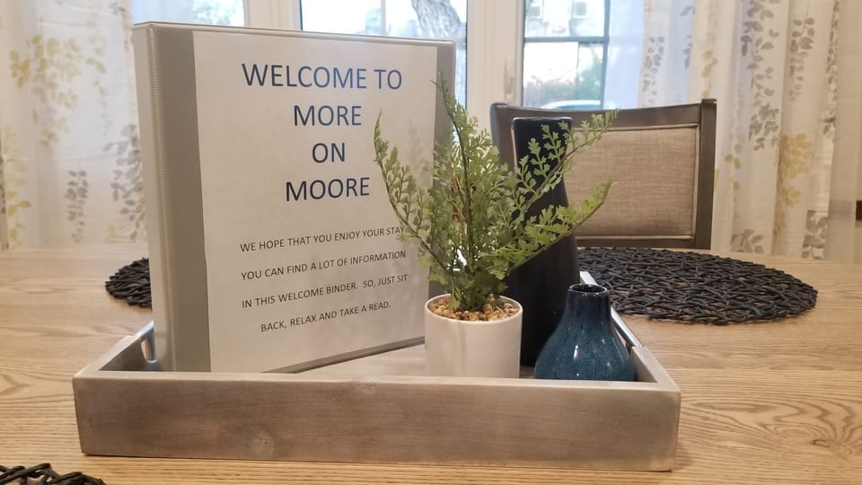 Our "Welcome Binder" for you to browse through. 
