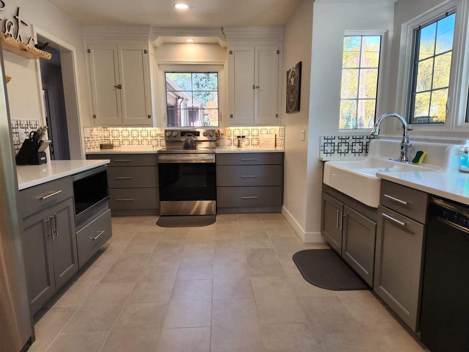 Fully remodeled kitchen. 