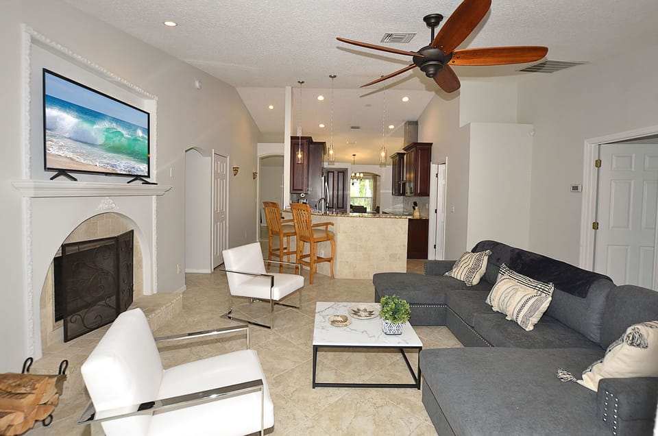 Living room 1 with Fire Place 