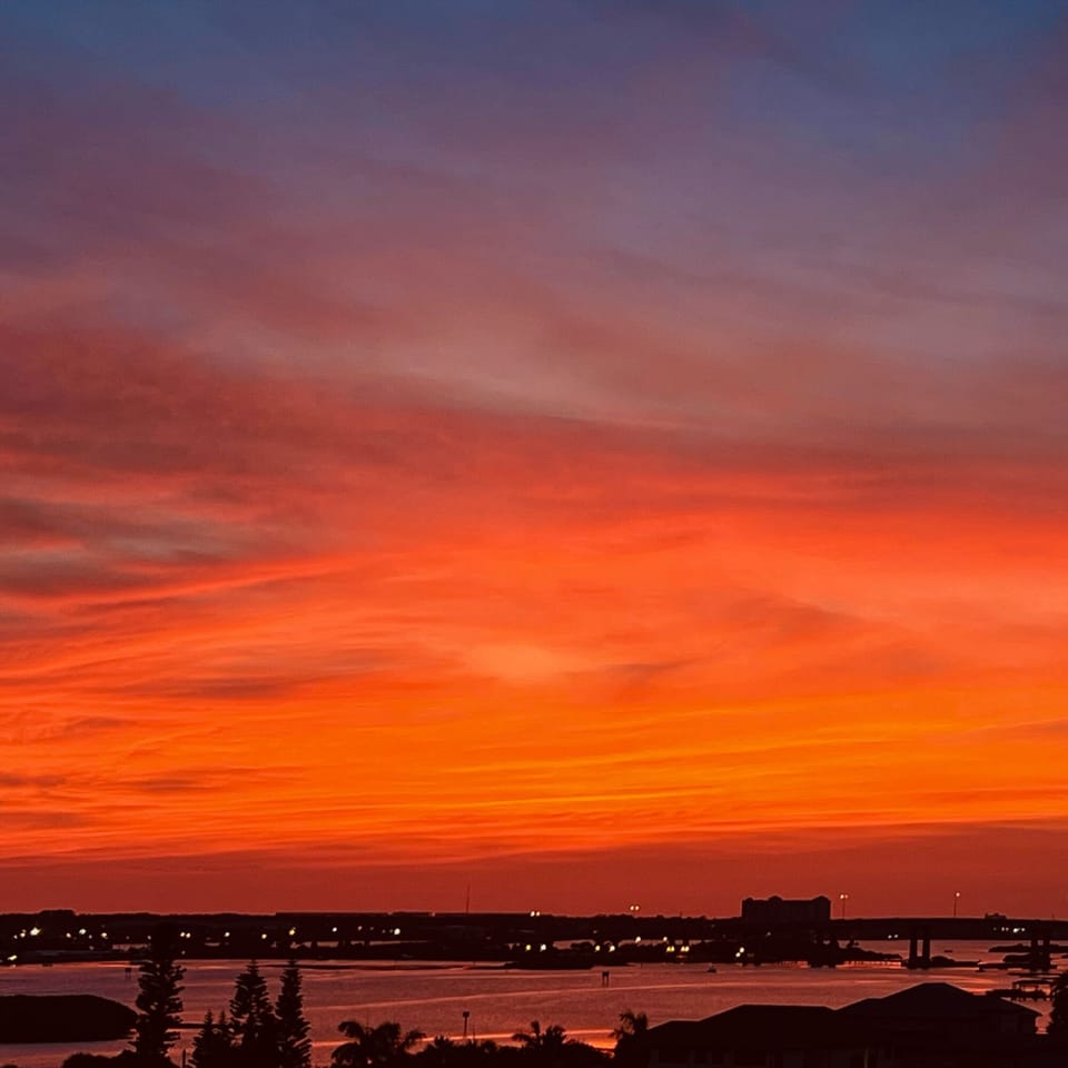 Stunning sunsets from the front breezeway! 